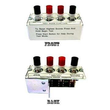Williams/Bally 4-Button Diagnostic Button Switch & Housing Assembly